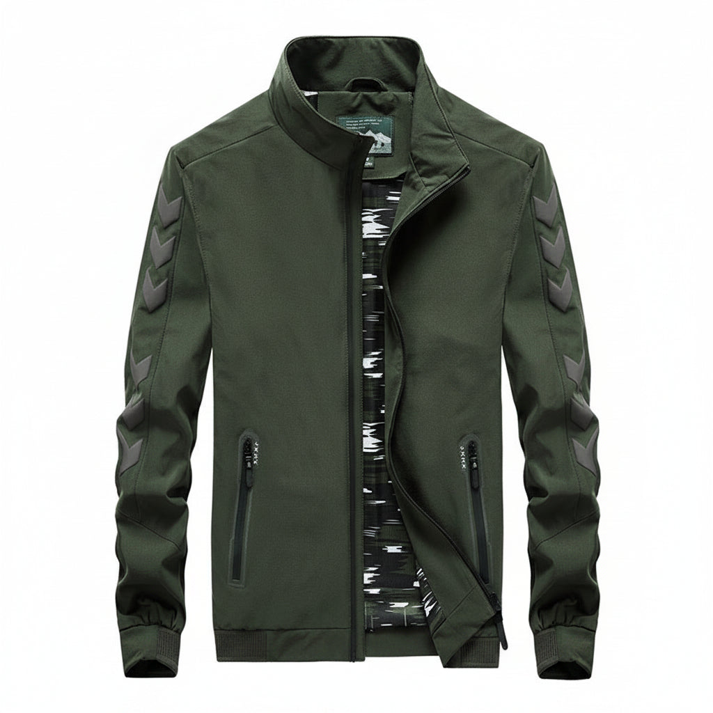 Casual Nylon Lightweight Zipper Pocket Design Jacket for men