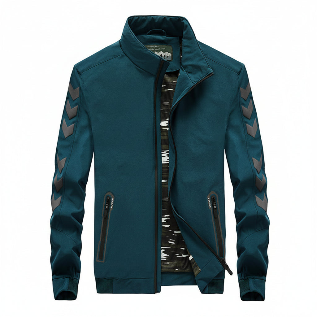 Casual Nylon Lightweight Zipper Pocket Design Jacket for men