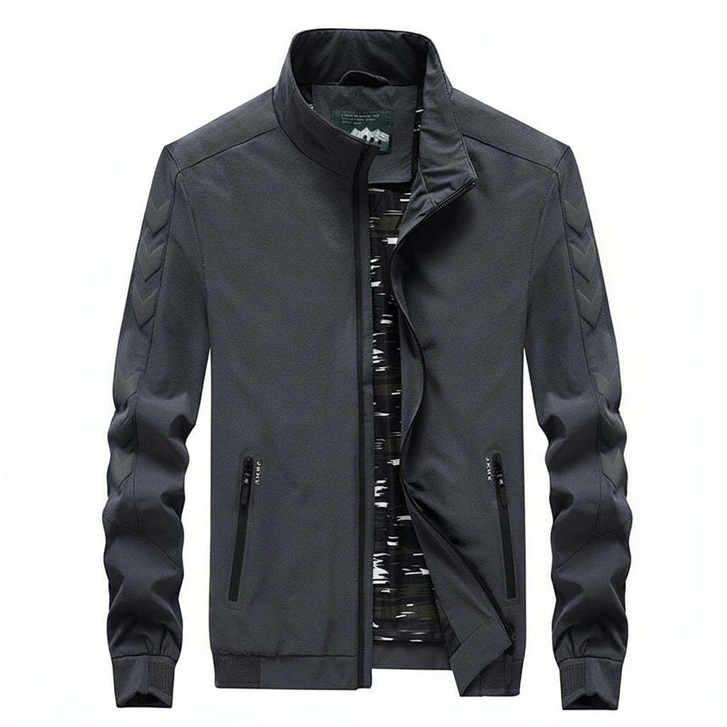 Casual Nylon Lightweight Zipper Pocket Design Jacket for men