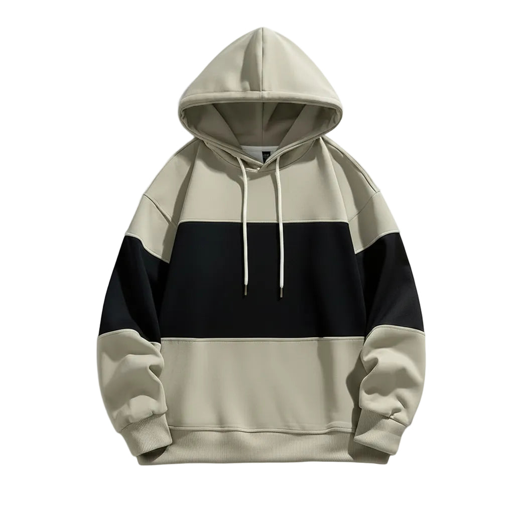 Men’s Retro Style Lightweight Hooded Sweatshirt Loose Fit